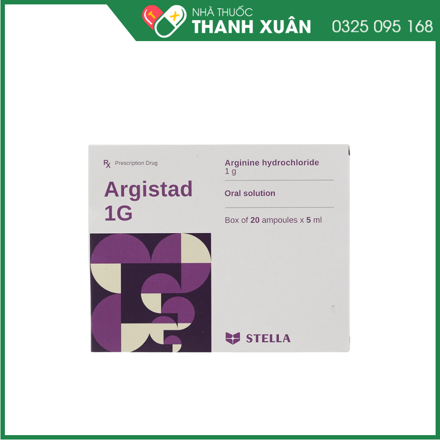 Dung dịch uống Argistad 1g trị tăng amoniac huyết, khó tiêu